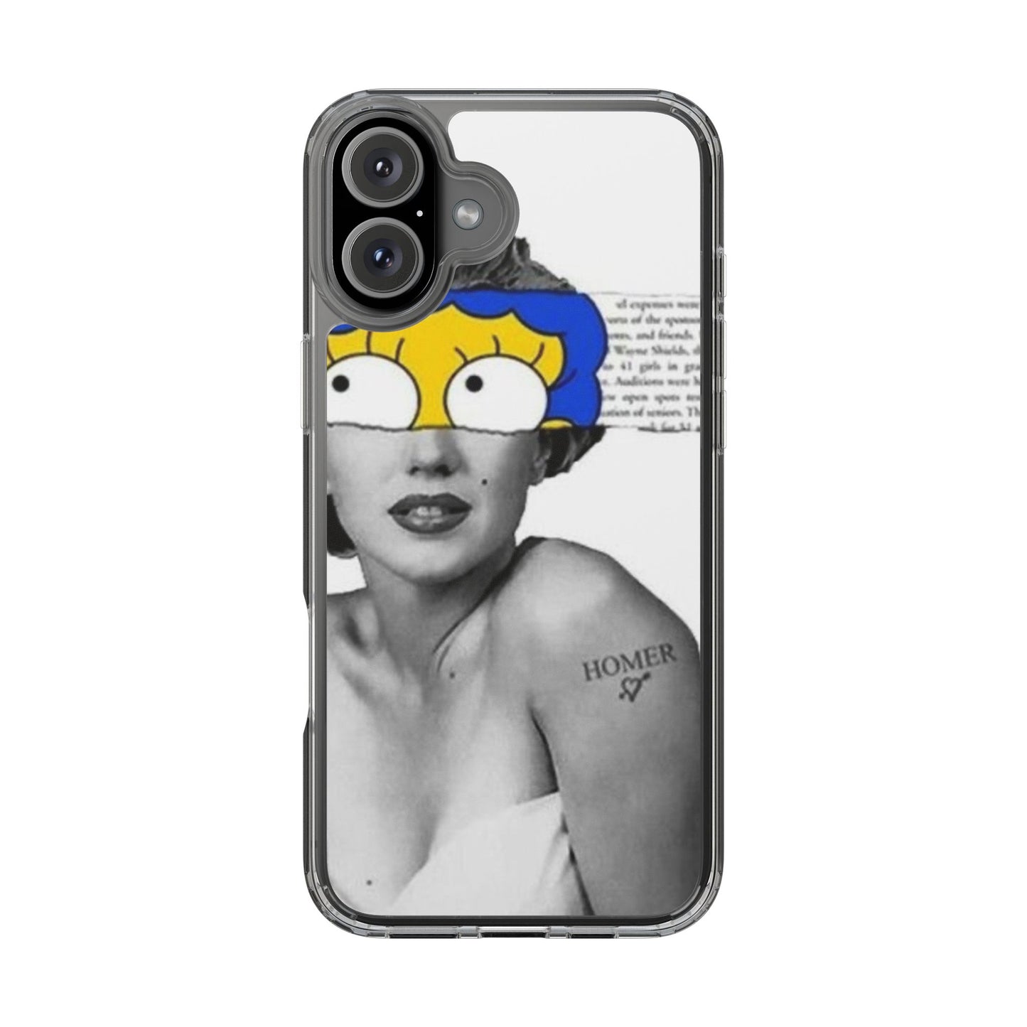 Unique Clear Case with Artistic Design, Phone Case, Customizable Clear Covers, Quirky Phone Accessories, Gifts for Her, Pop Culture [...]