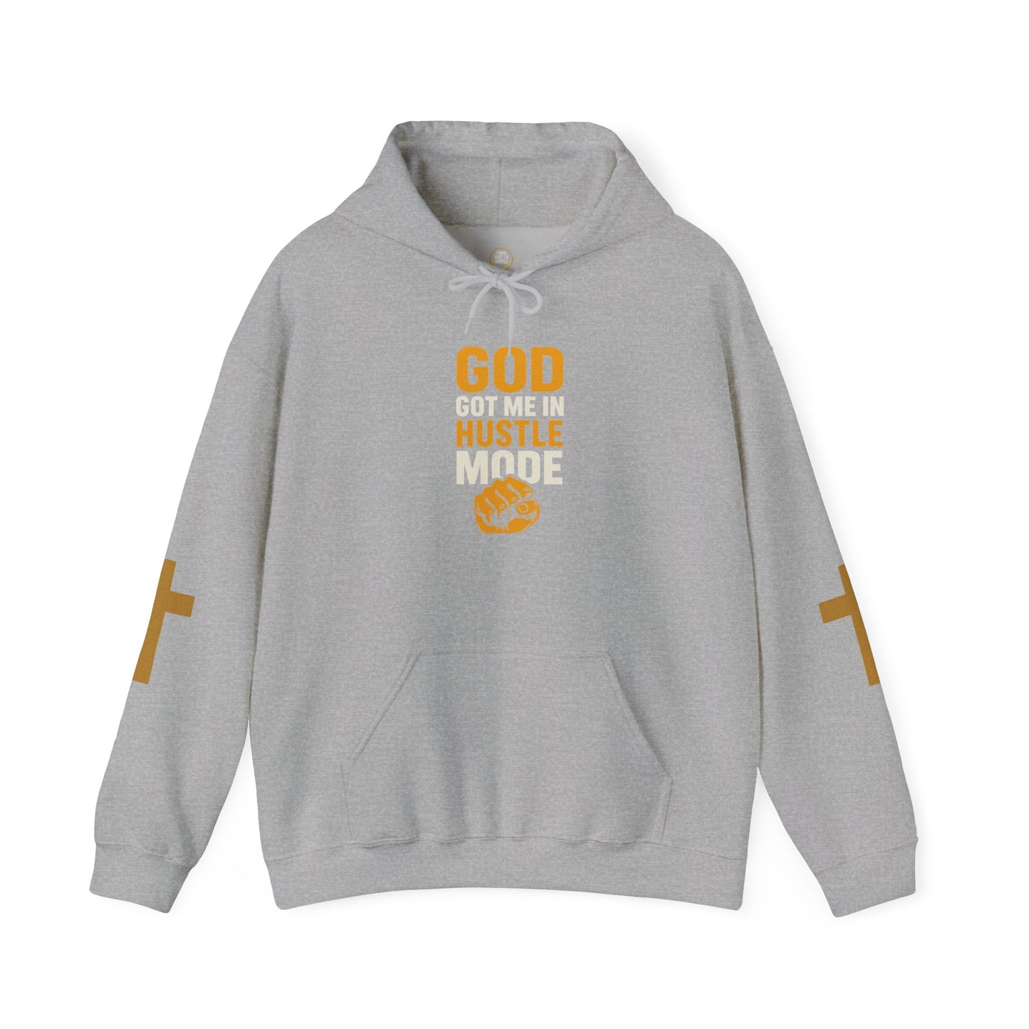 God Hustle Mode Hoodie - Unisex Heavy Blend Sweatshirt for Motivation, Inspirational Gift, Fitness Enthusiast, Daily Wear, Faith-Based [...]