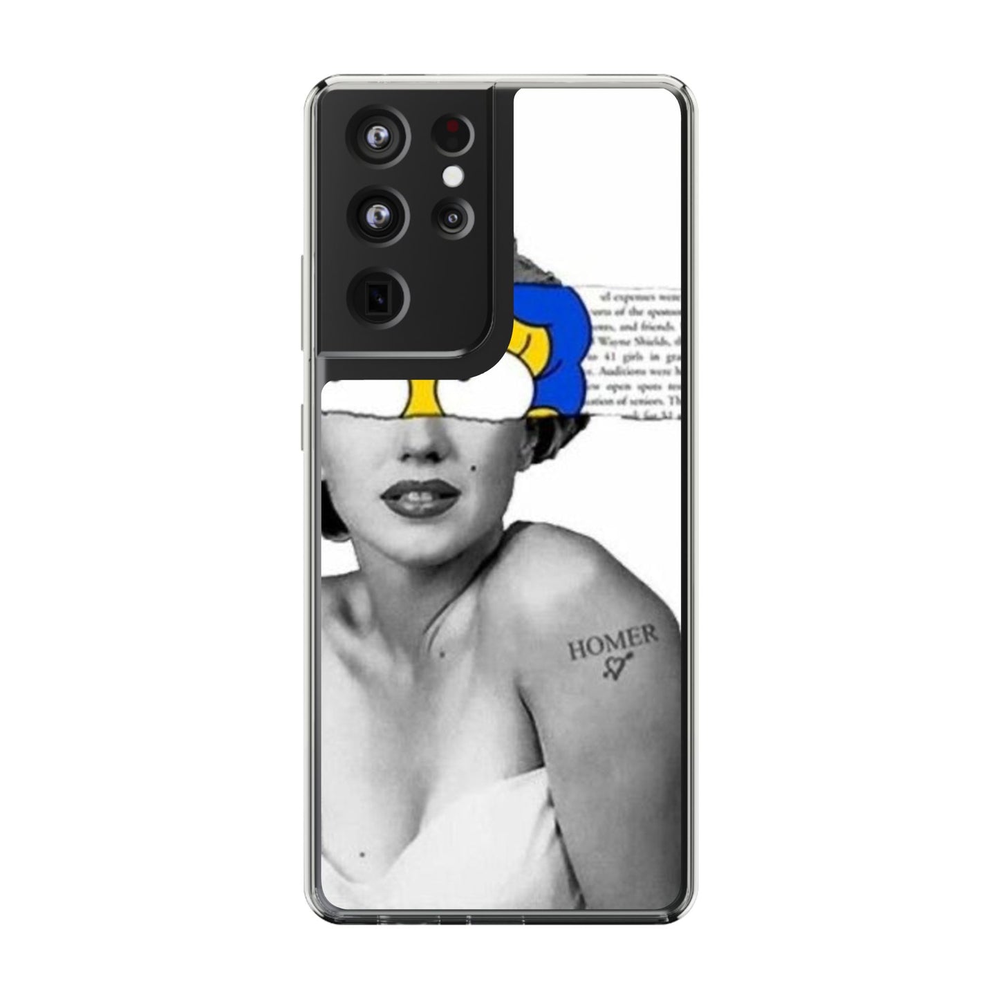 Unique Clear Case with Artistic Design, Phone Case, Customizable Clear Covers, Quirky Phone Accessories, Gifts for Her, Pop Culture [...]