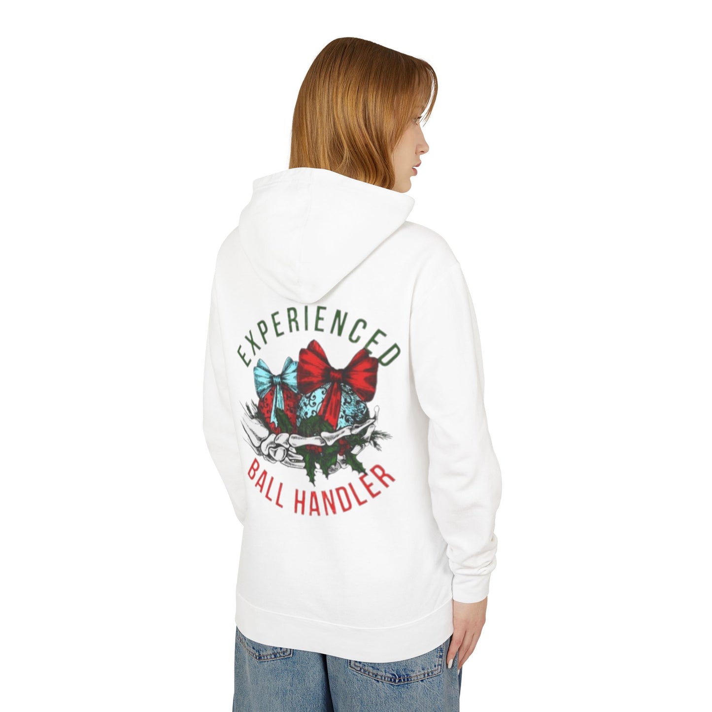 Unisex Lightweight Hooded Sweatshirt with Bow Design - Perfect for Basketball Lovers, Gift for Coaches, Holiday Apparel, Comfortable [...]
