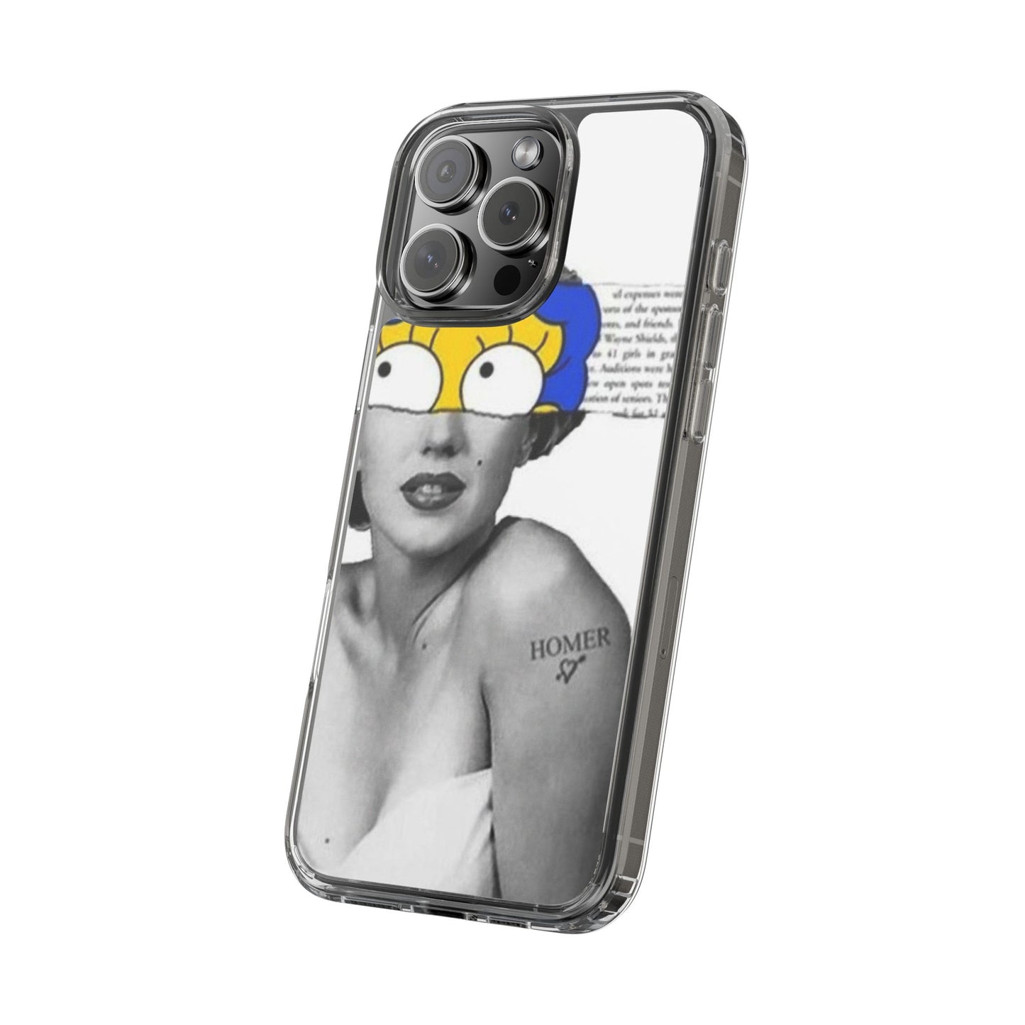 Unique Clear Case with Artistic Design, Phone Case, Customizable Clear Covers, Quirky Phone Accessories, Gifts for Her, Pop Culture [...]