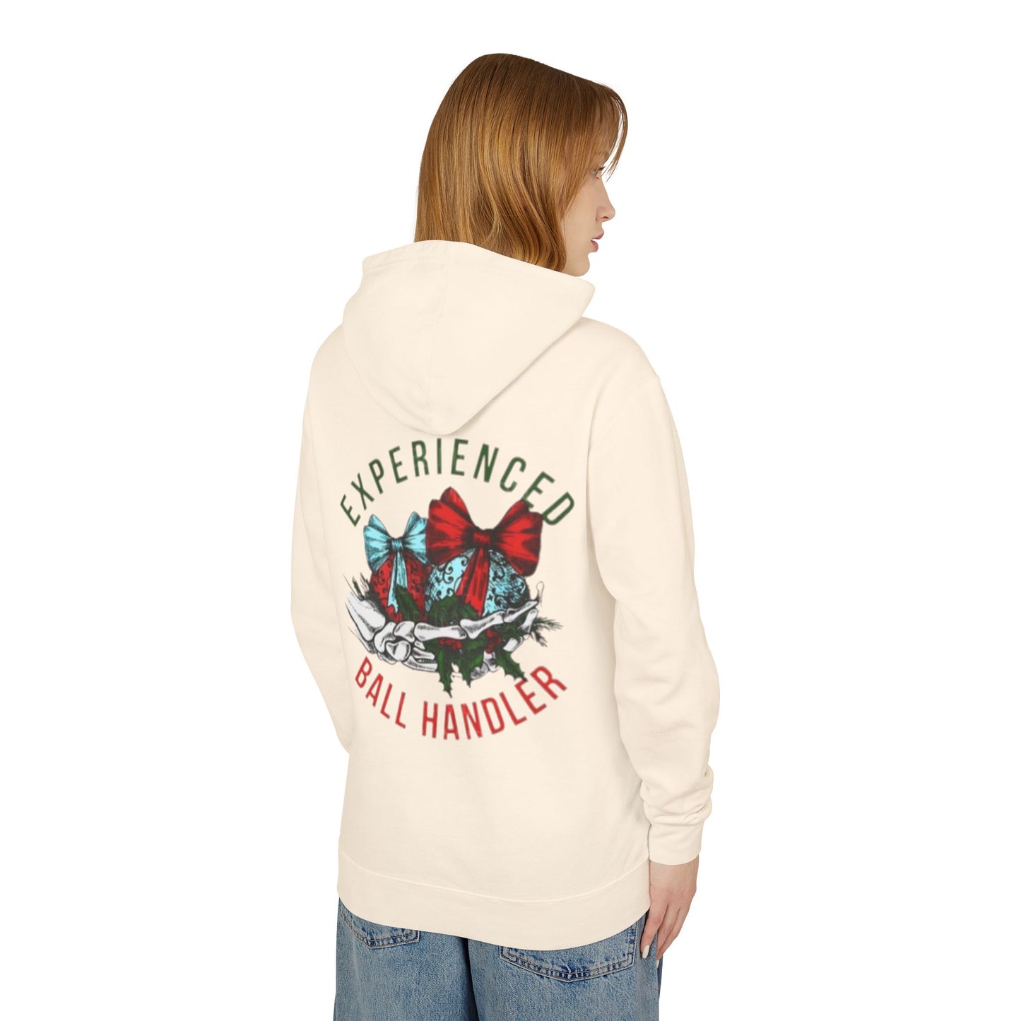 Unisex Lightweight Hooded Sweatshirt with Bow Design - Perfect for Basketball Lovers, Gift for Coaches, Holiday Apparel, Comfortable [...]