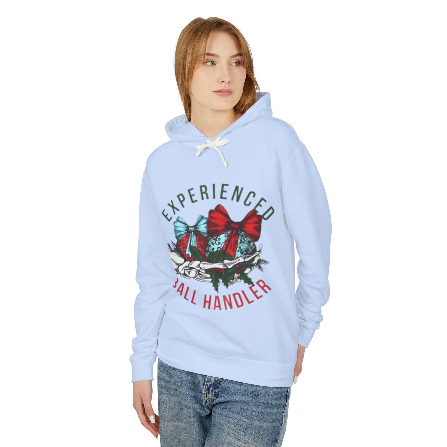 Unisex Lightweight Hooded Sweatshirt with Bow Design - Perfect for Basketball Lovers, Gift for Coaches, Holiday Apparel, Comfortable [...]
