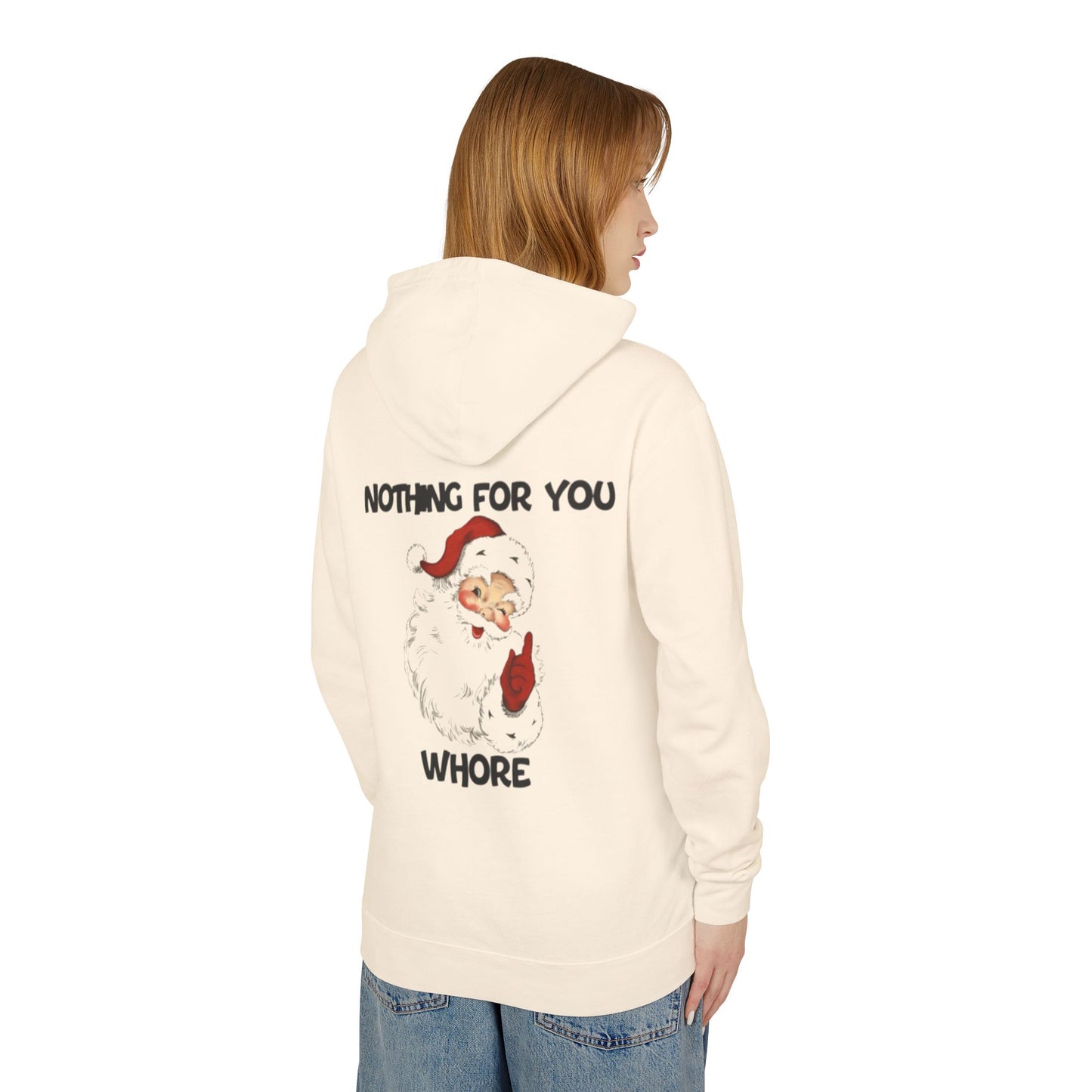 Funny Holiday Hooded Sweatshirt for Christmas, Humorous Gift, Unisex Lightweight Pullover, Santa Joke Hoodie, Christmas Apparel, [...]
