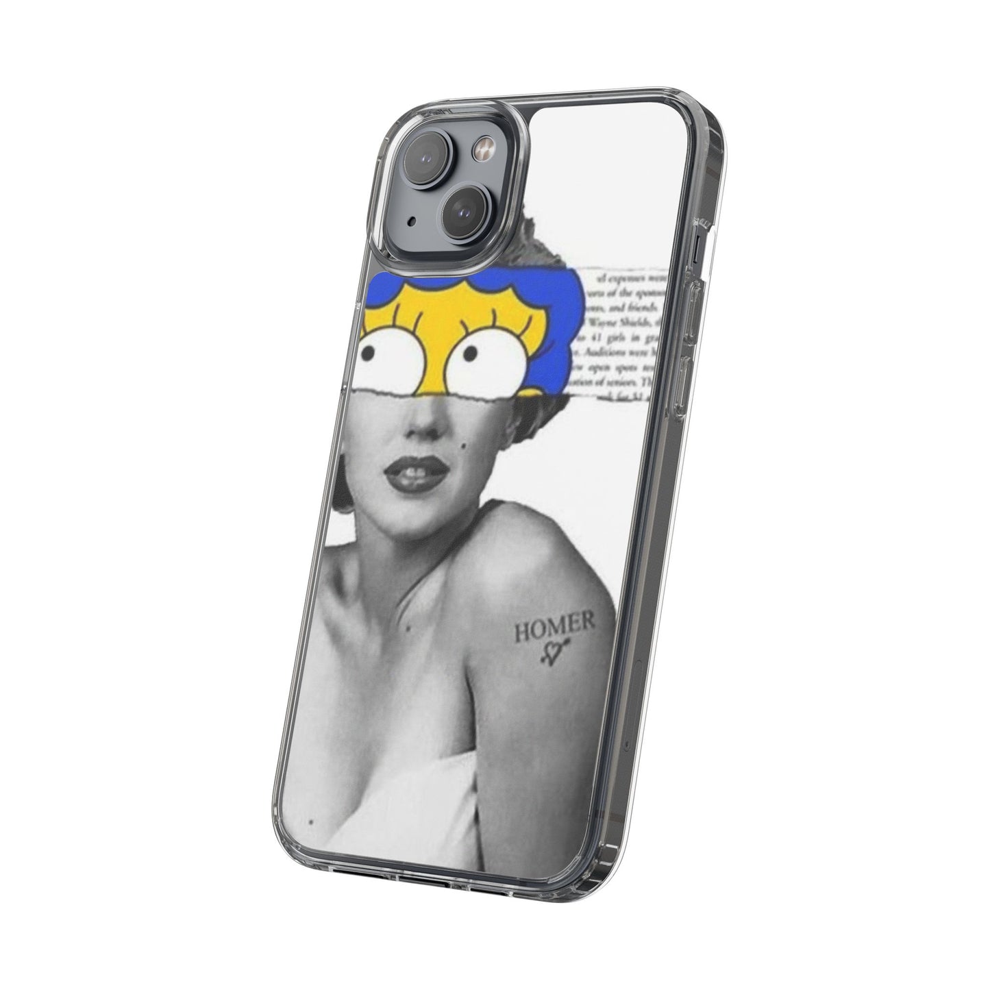 Unique Clear Case with Artistic Design, Phone Case, Customizable Clear Covers, Quirky Phone Accessories, Gifts for Her, Pop Culture [...]