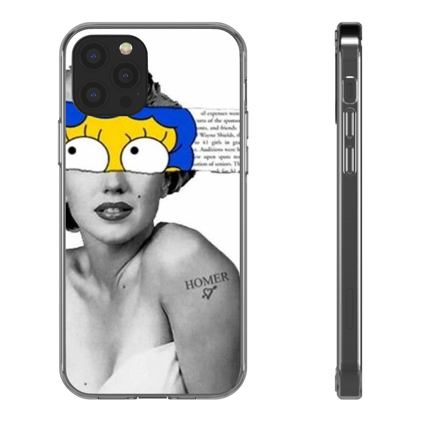 Unique Clear Case with Artistic Design, Phone Case, Customizable Clear Covers, Quirky Phone Accessories, Gifts for Her, Pop Culture [...]