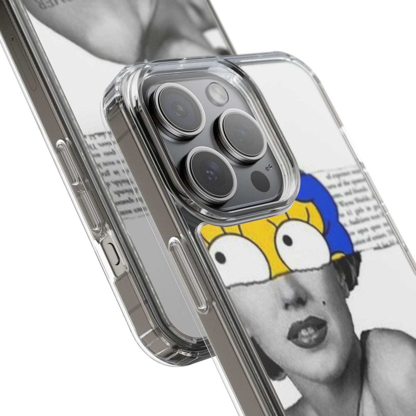 Unique Clear Case with Artistic Design, Phone Case, Customizable Clear Covers, Quirky Phone Accessories, Gifts for Her, Pop Culture [...]