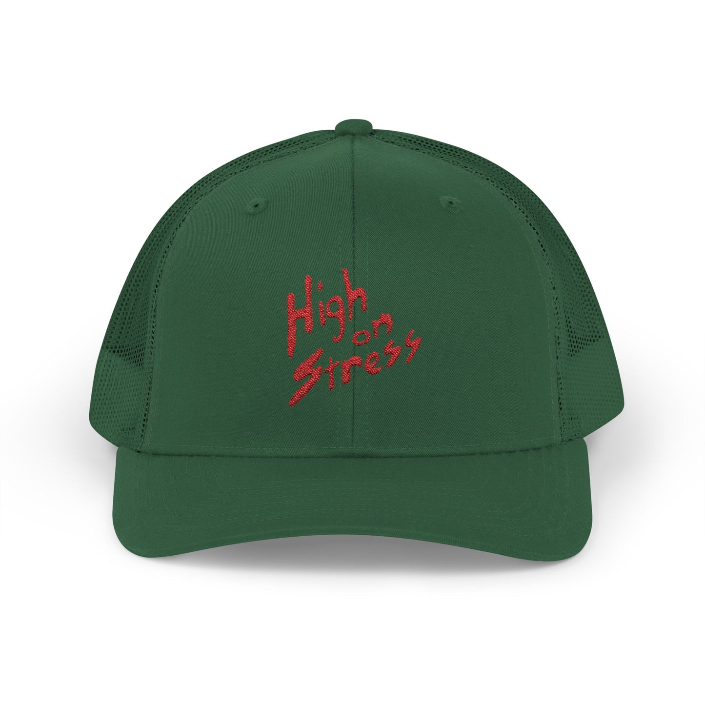 High on Stress Snapback Trucker Cap, Funny Cap for Stress Relief, Quirky Gift for Gamers, Casual Streetwear, Summer Essentials
