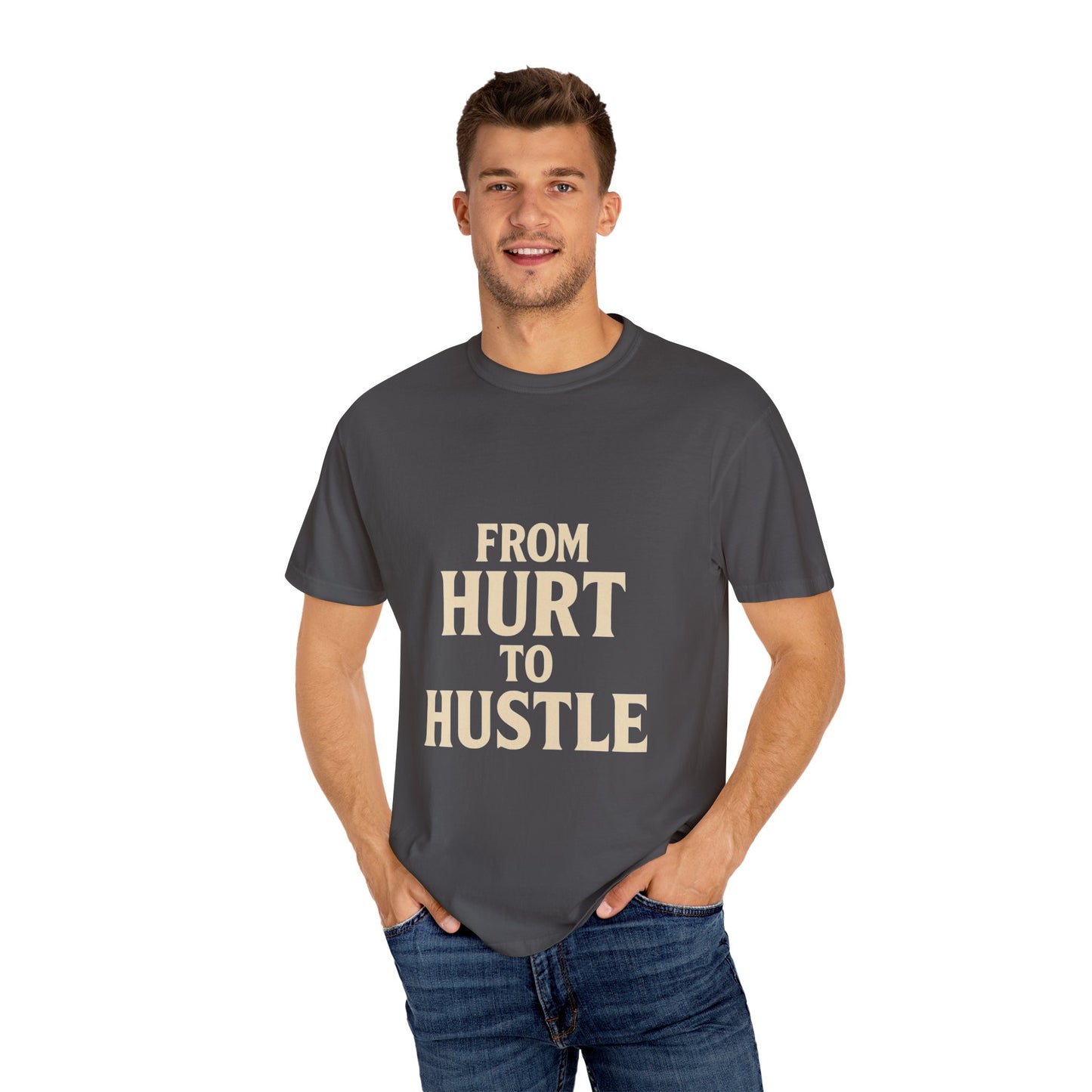Inspirational Unisex T-Shirt: From Hurt to Hustle, Motivational Tee for Everyday Wear, Gift for Entrepreneurs, Positive Vibes, [...]