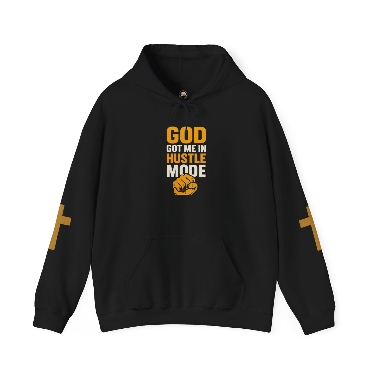 God Hustle Mode Hoodie - Unisex Heavy Blend Sweatshirt for Motivation, Inspirational Gift, Fitness Enthusiast, Daily Wear, Faith-Based [...]
