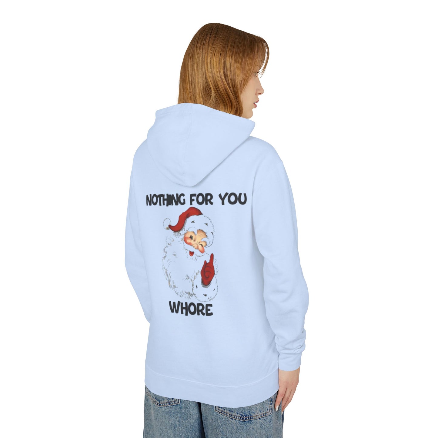 Funny Holiday Hooded Sweatshirt for Christmas, Humorous Gift, Unisex Lightweight Pullover, Santa Joke Hoodie, Christmas Apparel, [...]