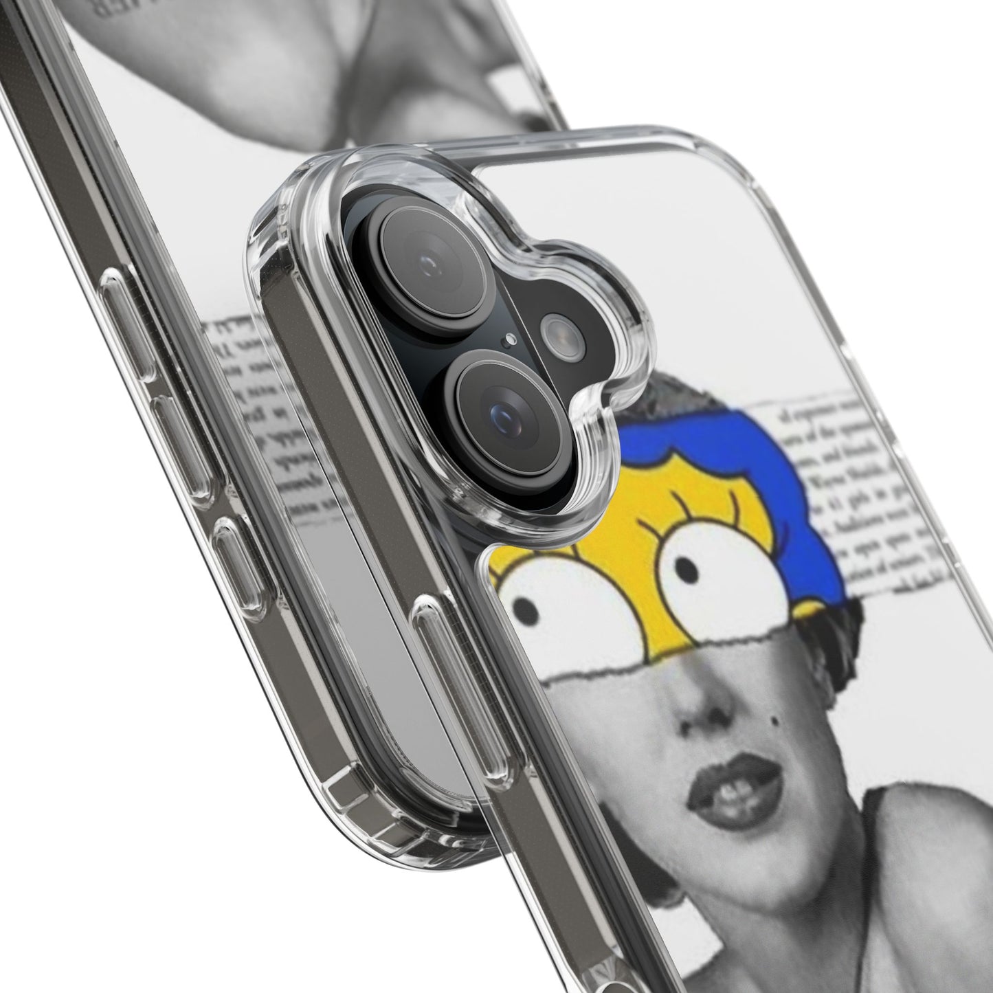 Unique Clear Case with Artistic Design, Phone Case, Customizable Clear Covers, Quirky Phone Accessories, Gifts for Her, Pop Culture [...]