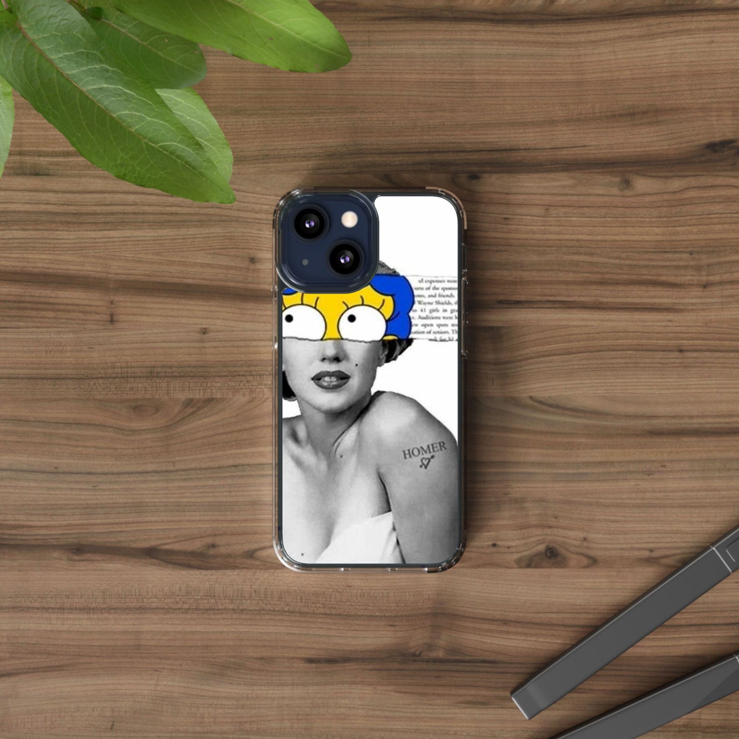 Unique Clear Case with Artistic Design, Phone Case, Customizable Clear Covers, Quirky Phone Accessories, Gifts for Her, Pop Culture [...]