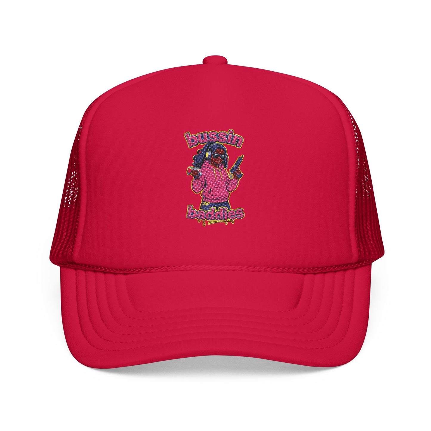 Vibrant Embroidered Trucker Hat, Fun Hat for Outdoor Adventures, Adjustable Baseball Cap, Perfect Gift for Festivals, Summer Wear, [...]