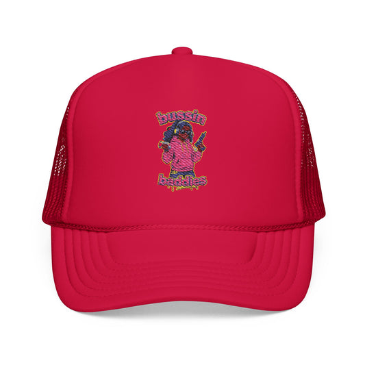 Vibrant Embroidered Trucker Hat, Fun Hat for Outdoor Adventures, Adjustable Baseball Cap, Perfect Gift for Festivals, Summer Wear, [...]