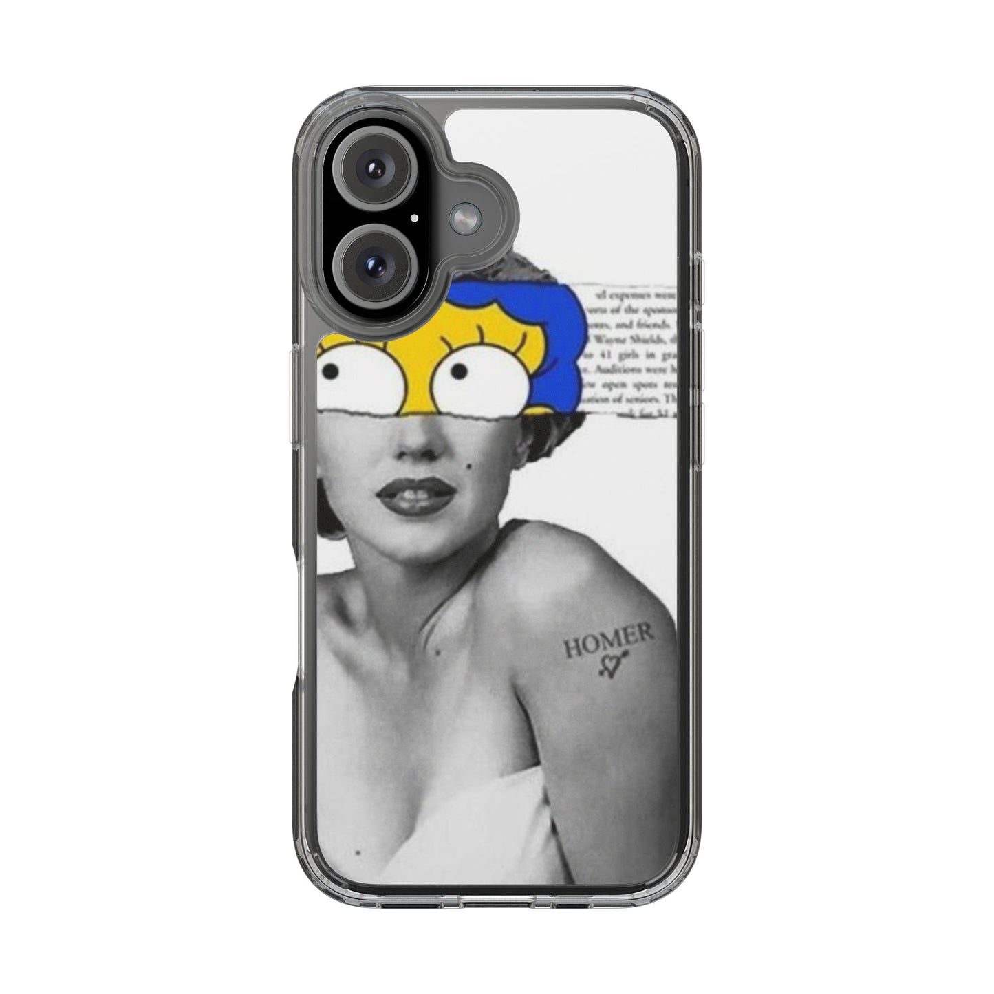 Unique Clear Case with Artistic Design, Phone Case, Customizable Clear Covers, Quirky Phone Accessories, Gifts for Her, Pop Culture [...]