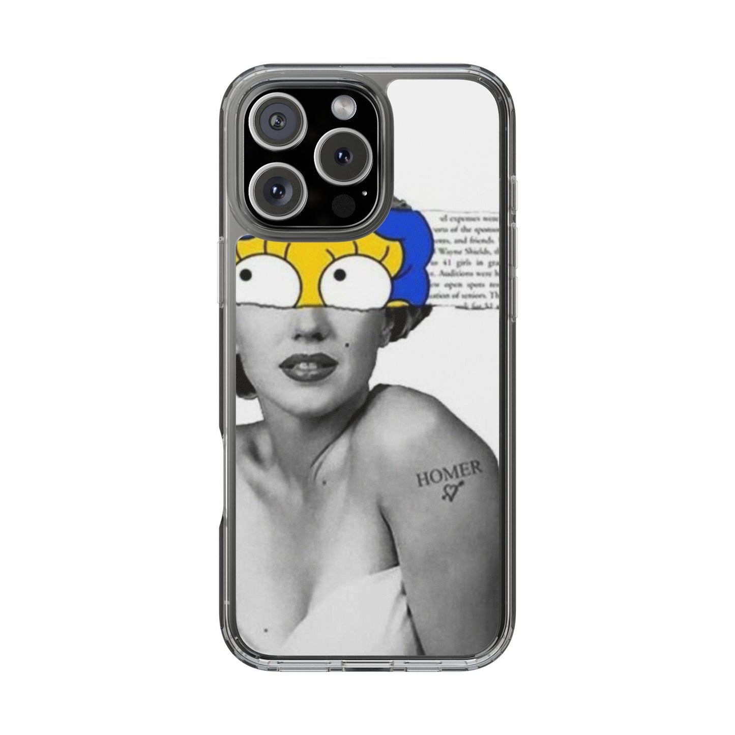 Unique Clear Case with Artistic Design, Phone Case, Customizable Clear Covers, Quirky Phone Accessories, Gifts for Her, Pop Culture [...]