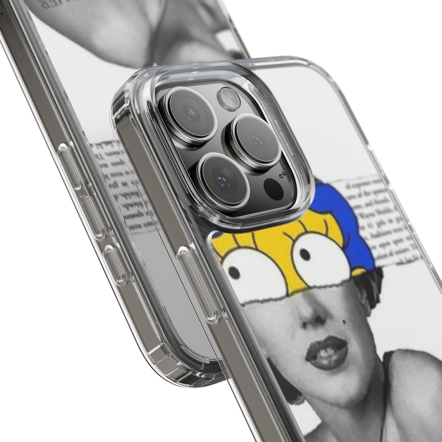 Unique Clear Case with Artistic Design, Phone Case, Customizable Clear Covers, Quirky Phone Accessories, Gifts for Her, Pop Culture [...]