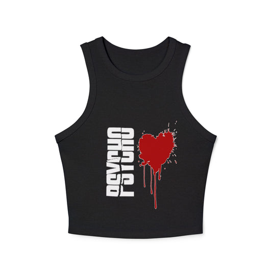 Chic Graphic Crop Tank Top - Heart Splash, Casual Wear, Summer Fashion, Festival Outfit, Trendy Gift