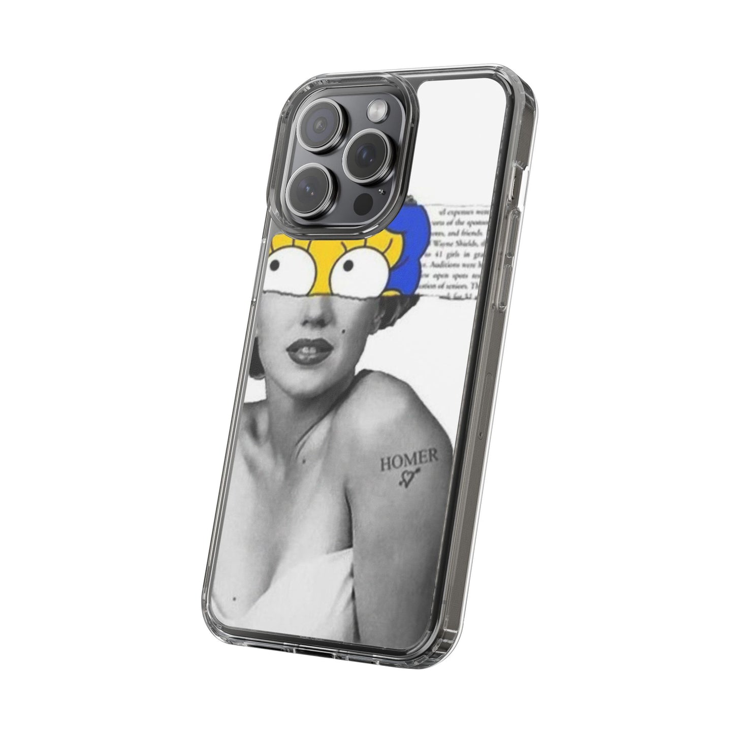 Unique Clear Case with Artistic Design, Phone Case, Customizable Clear Covers, Quirky Phone Accessories, Gifts for Her, Pop Culture [...]
