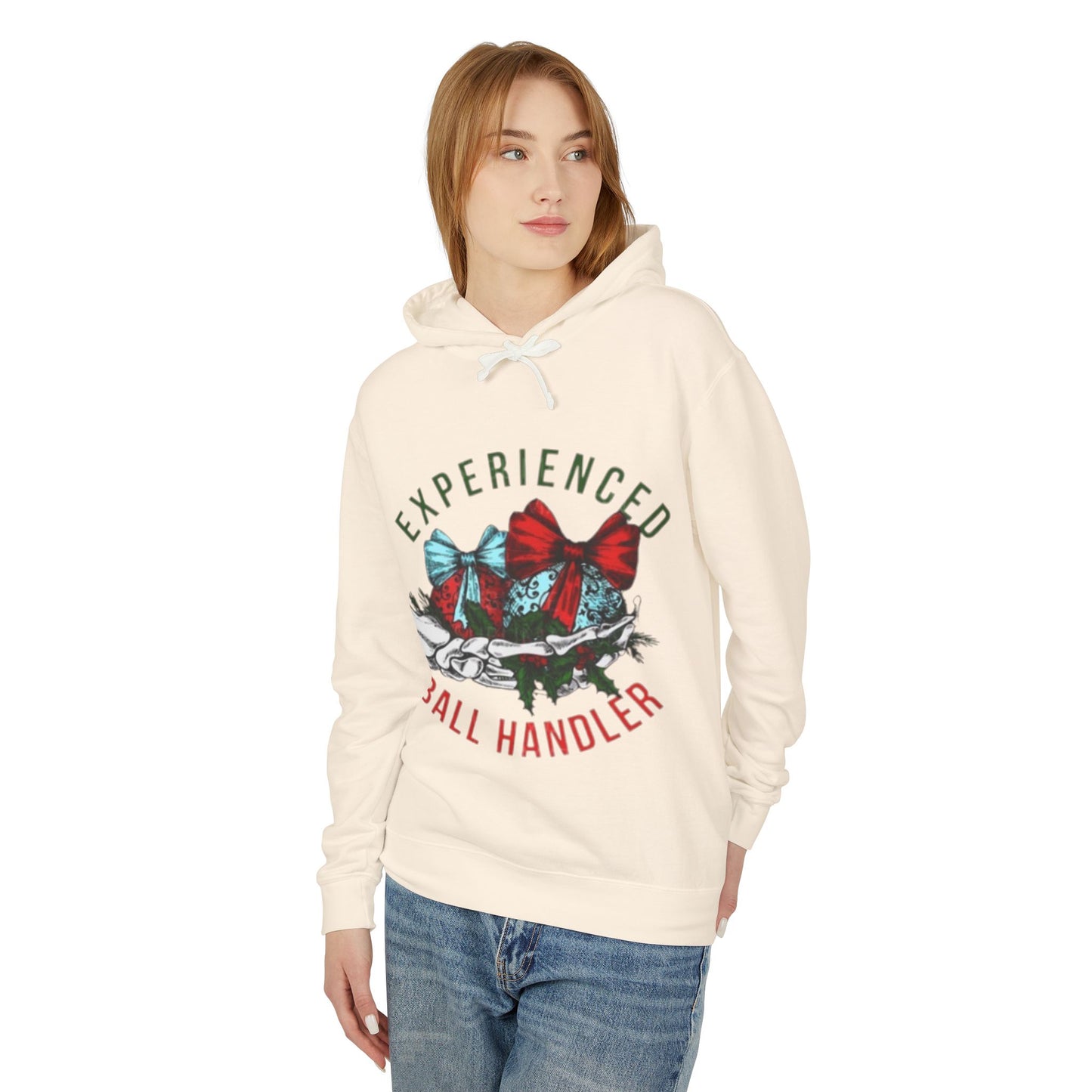 Unisex Lightweight Hooded Sweatshirt with Bow Design - Perfect for Basketball Lovers, Gift for Coaches, Holiday Apparel, Comfortable [...]