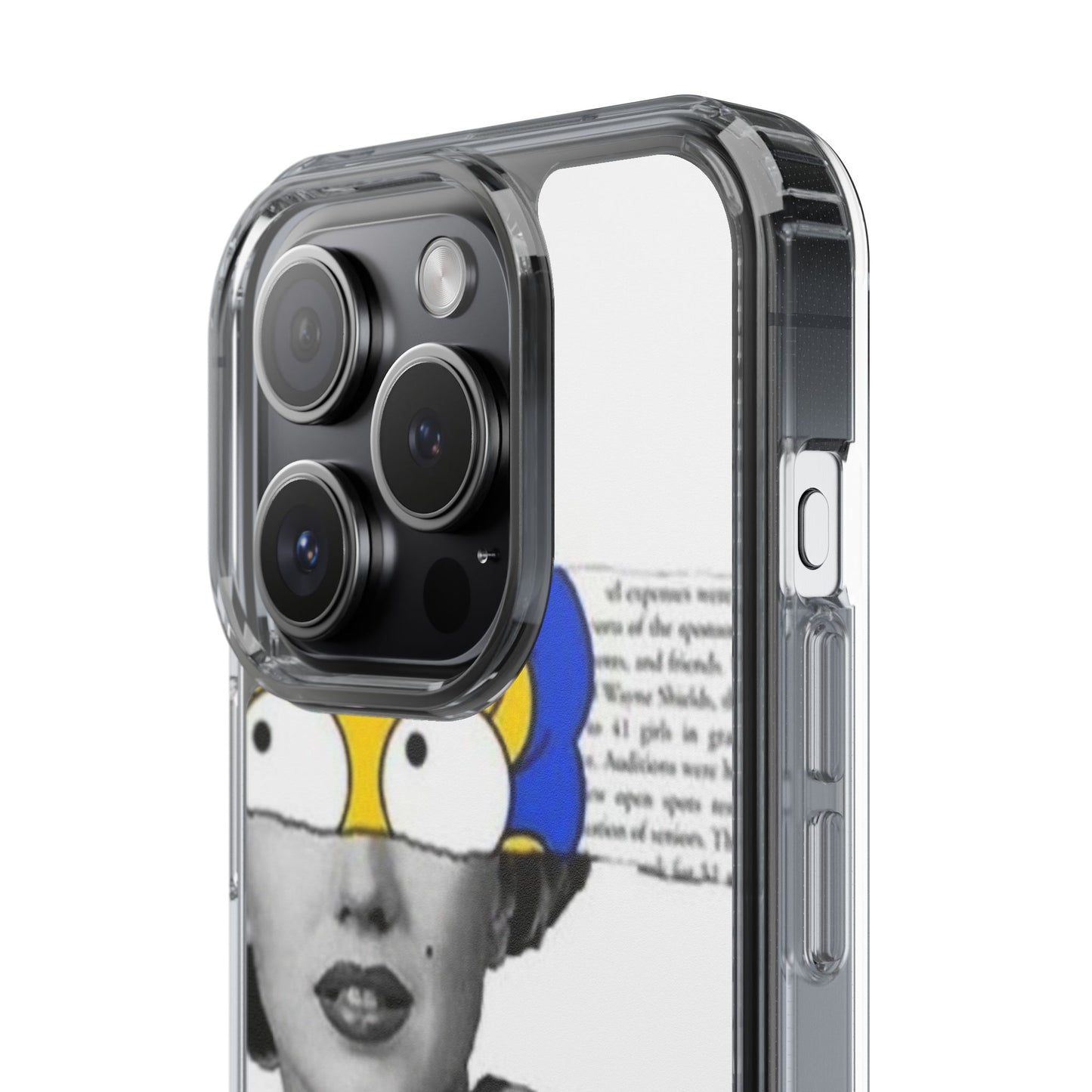 Unique Clear Case with Artistic Design, Phone Case, Customizable Clear Covers, Quirky Phone Accessories, Gifts for Her, Pop Culture [...]