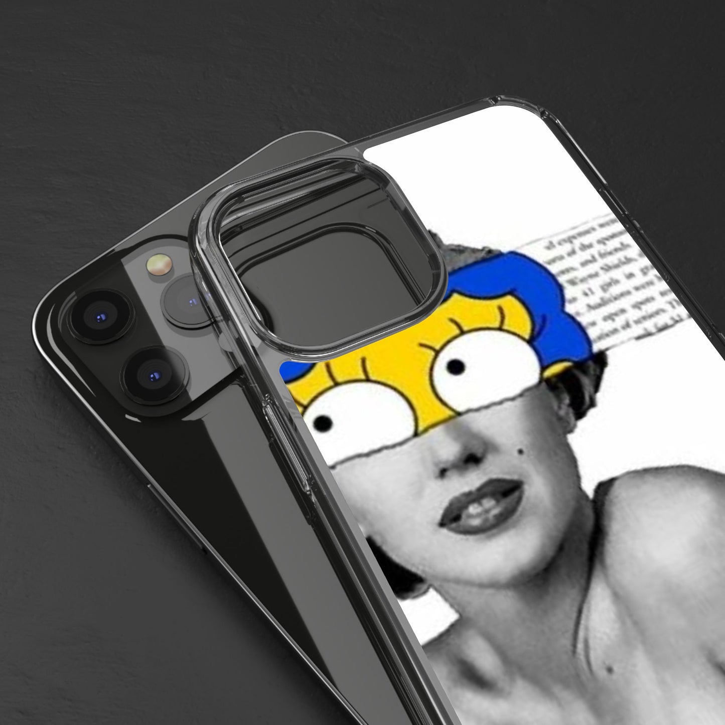 Unique Clear Case with Artistic Design, Phone Case, Customizable Clear Covers, Quirky Phone Accessories, Gifts for Her, Pop Culture [...]