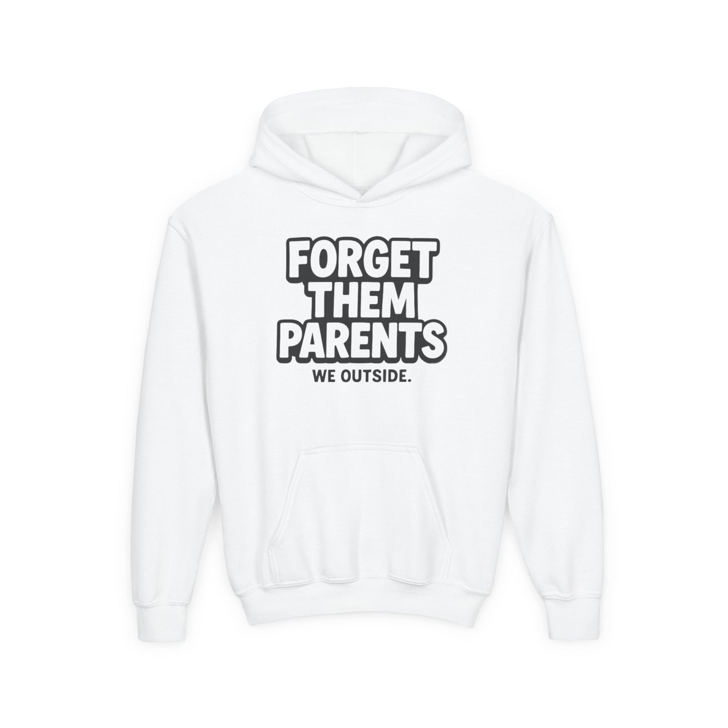 Youth Hoodie - Forget Them Parents | Trendy Sweatshirt for Teens | Perfect for Outdoor Fun, Gift for Birthday, Back to School, [...]