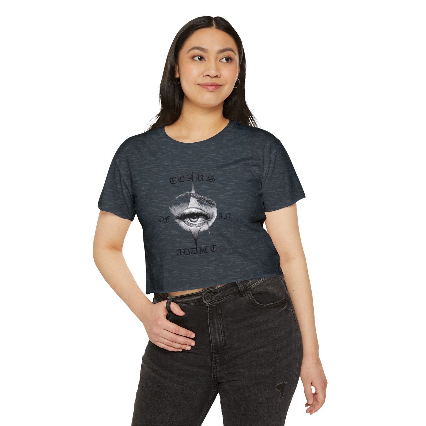 Women's Festival Crop Top with Unique Eye Design, Boho Crop Top, Festival Wear, Street Style Tee, Music Festival Outfit, Summer [...]