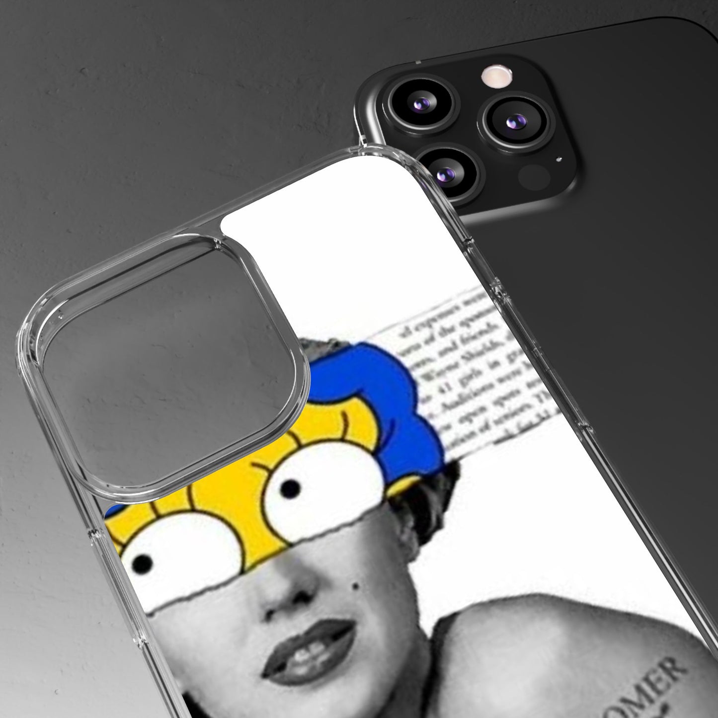 Unique Clear Case with Artistic Design, Phone Case, Customizable Clear Covers, Quirky Phone Accessories, Gifts for Her, Pop Culture [...]