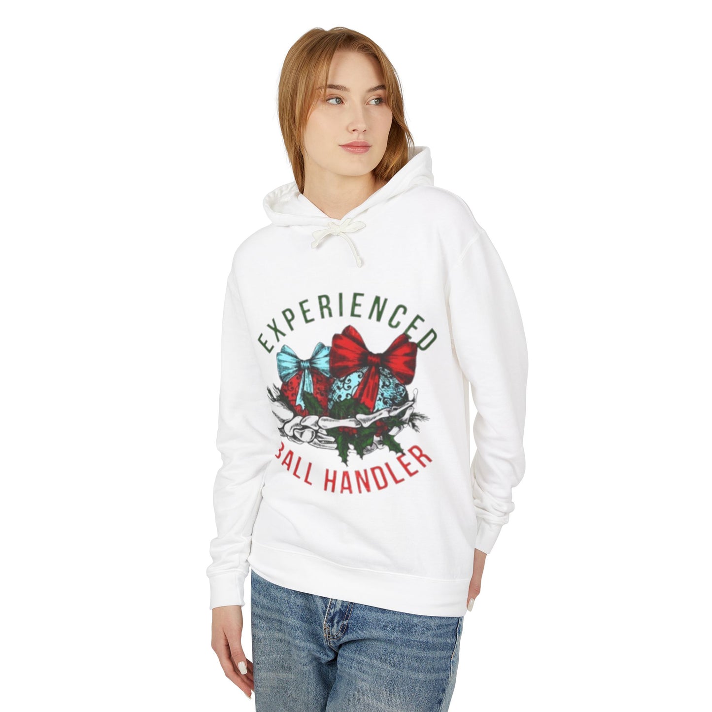 Unisex Lightweight Hooded Sweatshirt with Bow Design - Perfect for Basketball Lovers, Gift for Coaches, Holiday Apparel, Comfortable [...]