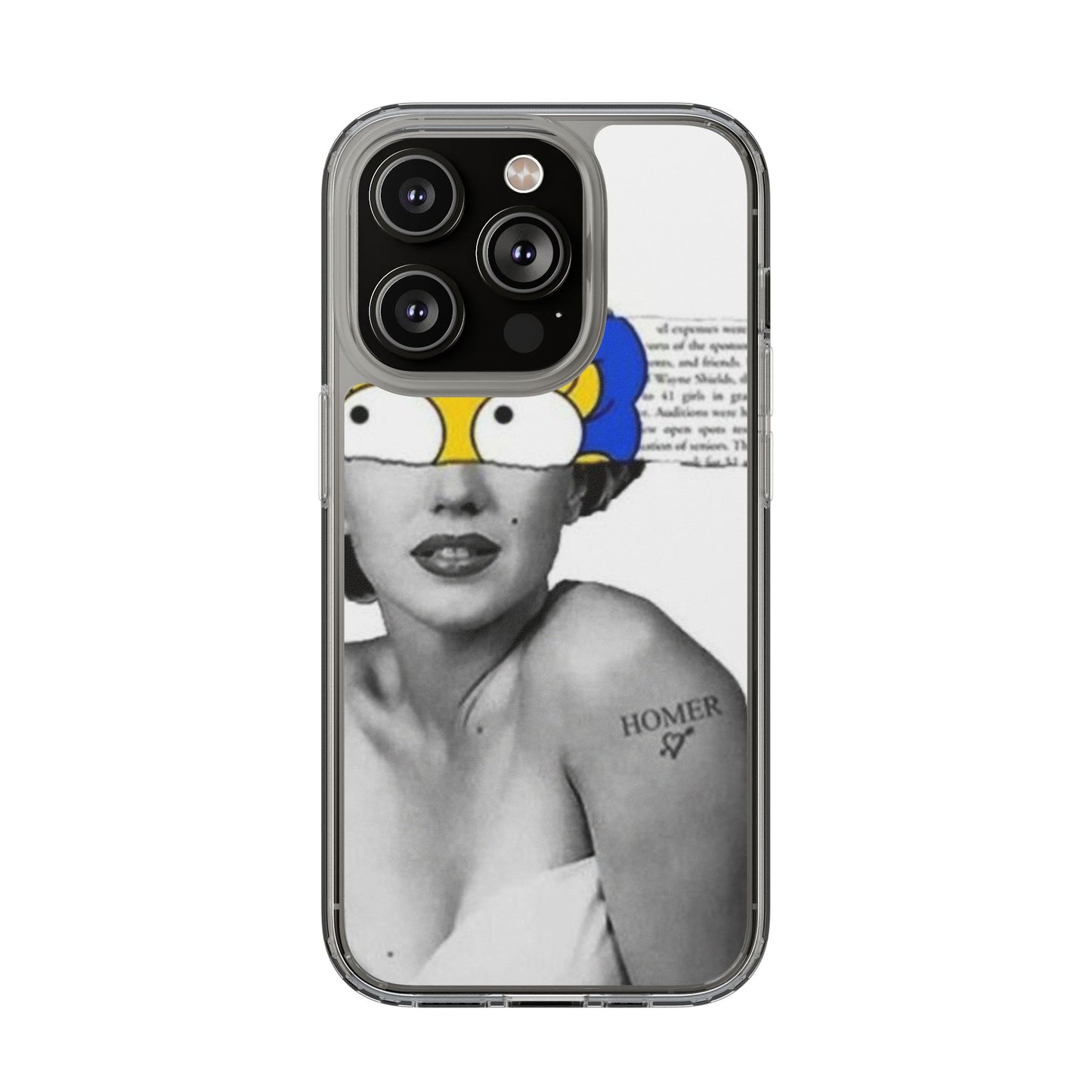 Unique Clear Case with Artistic Design, Phone Case, Customizable Clear Covers, Quirky Phone Accessories, Gifts for Her, Pop Culture [...]