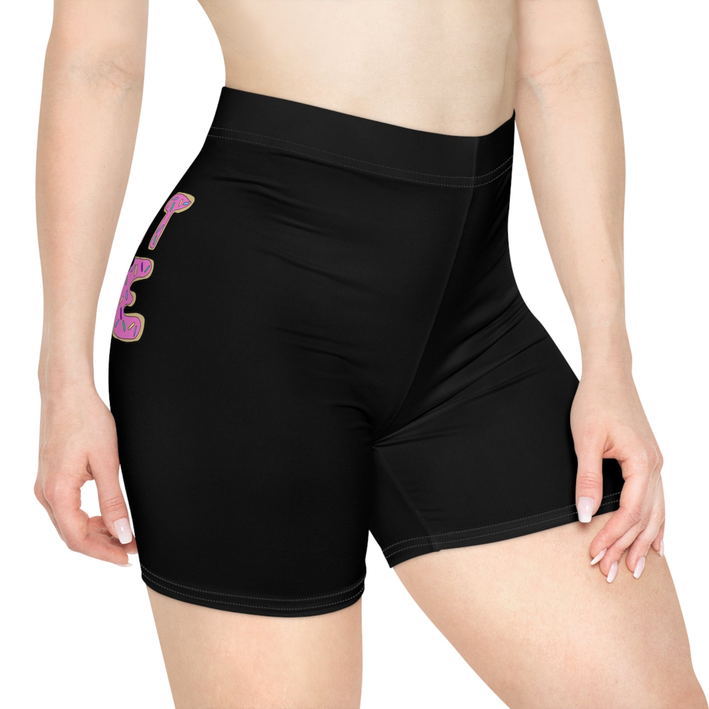 Women's Biker Shorts with Fun 'Eat Me' Design, Stylish Activewear for Summer, Yoga, and Casual Wear, Gifts for Fitness Enthusiasts, [...]