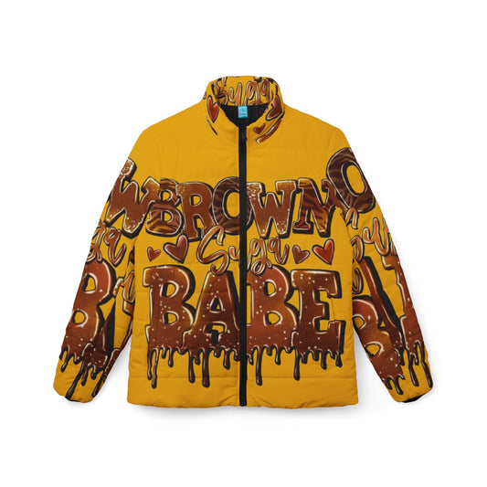 Stylish Graffiti Puffer Jacket, Trendy Outerwear, Urban Fashion Statement, Cozy Winter Layer, Unique Gift for Her