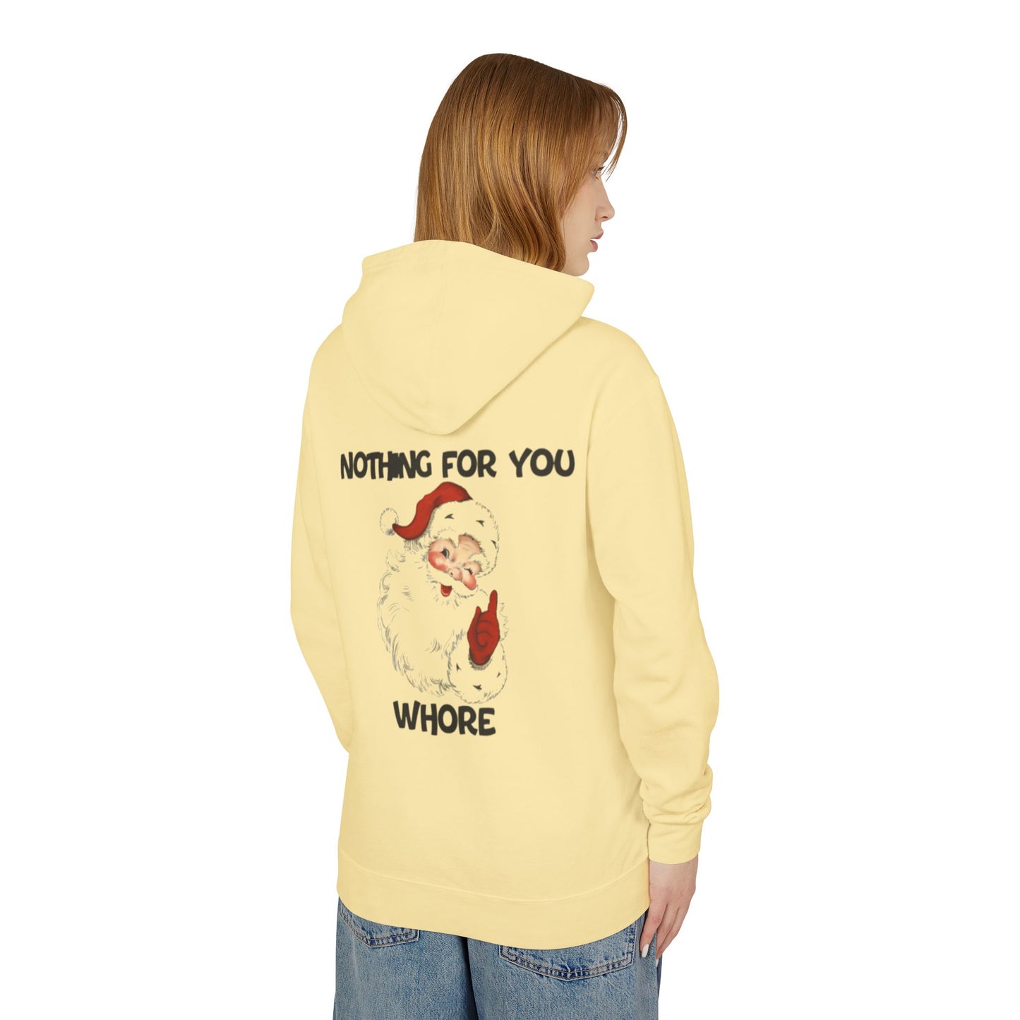 Funny Holiday Hooded Sweatshirt for Christmas, Humorous Gift, Unisex Lightweight Pullover, Santa Joke Hoodie, Christmas Apparel, [...]