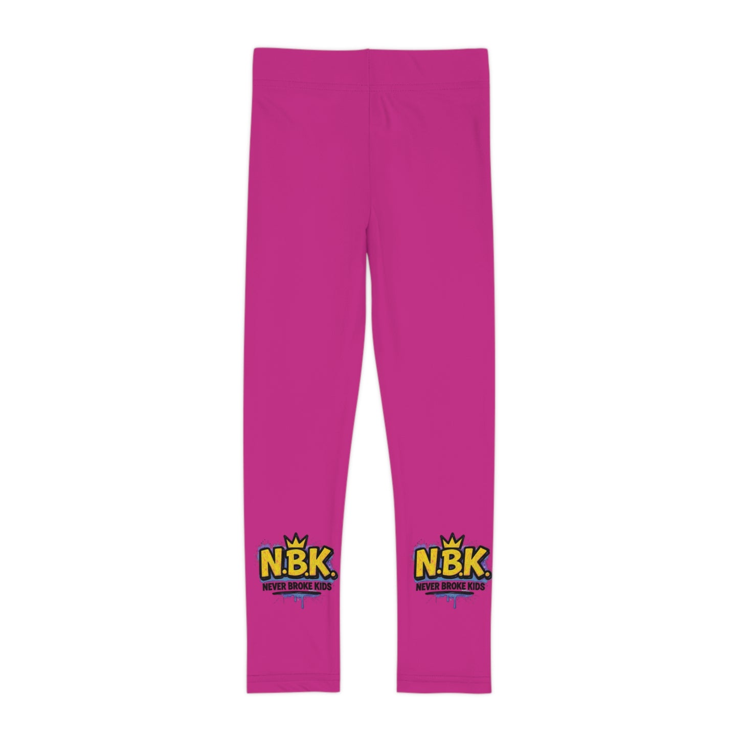 Vibrant Kids Leggings with NBK Design | Trendy Activewear for Girls & Boys, Comfortable Playtime Pants, Gift for Birthdays & Holidays