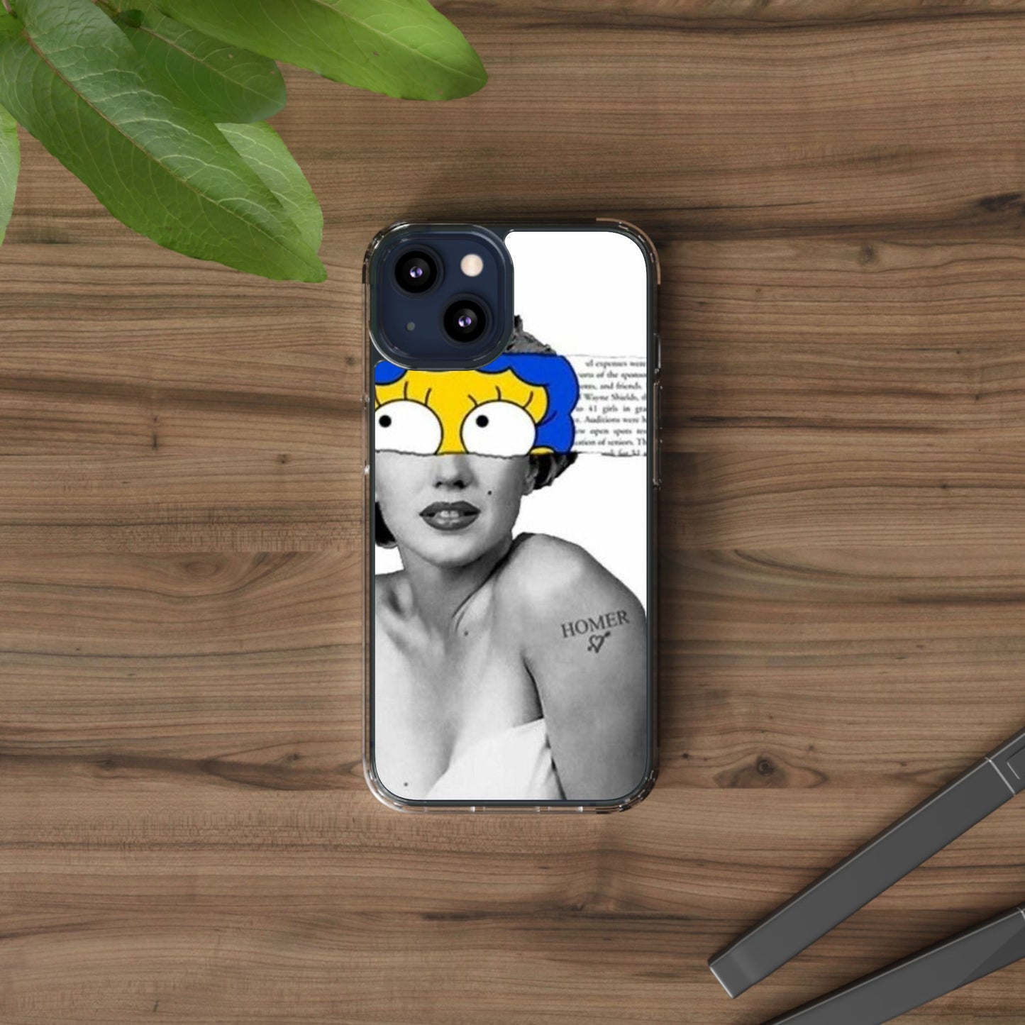 Unique Clear Case with Artistic Design, Phone Case, Customizable Clear Covers, Quirky Phone Accessories, Gifts for Her, Pop Culture [...]