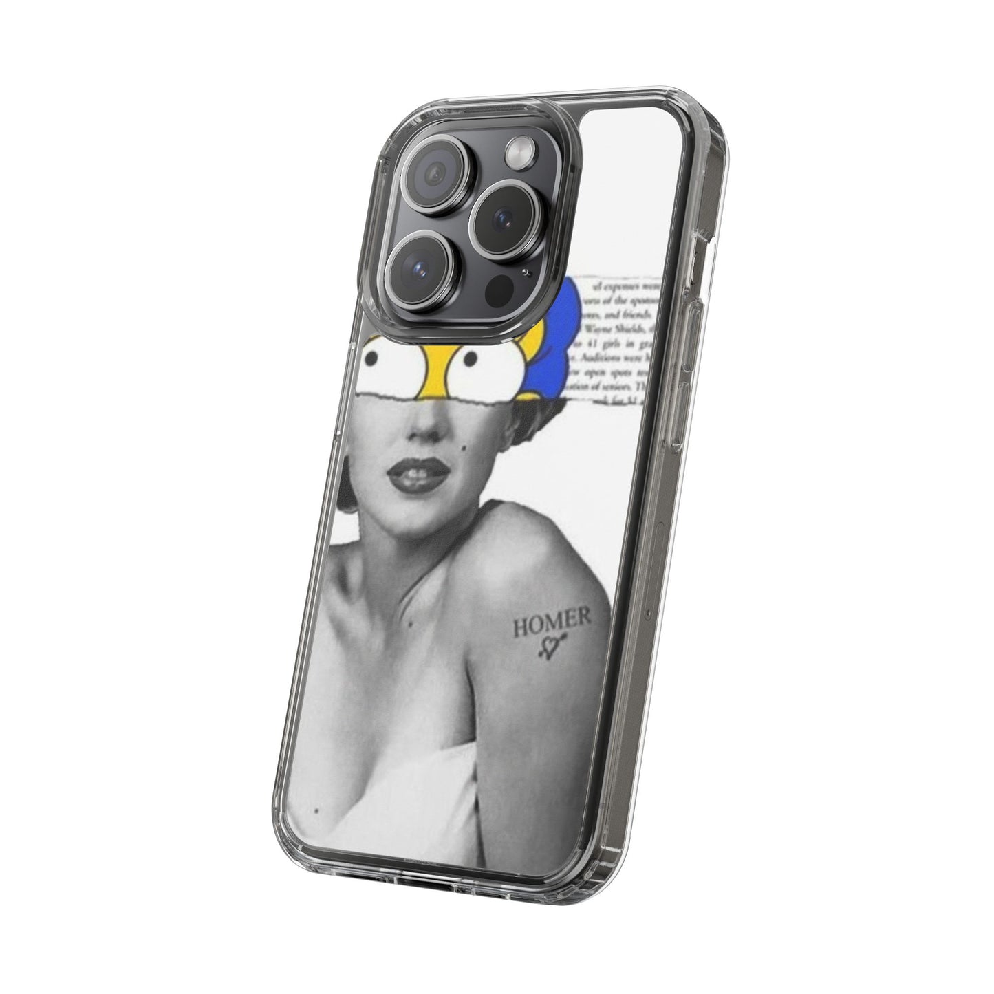 Unique Clear Case with Artistic Design, Phone Case, Customizable Clear Covers, Quirky Phone Accessories, Gifts for Her, Pop Culture [...]