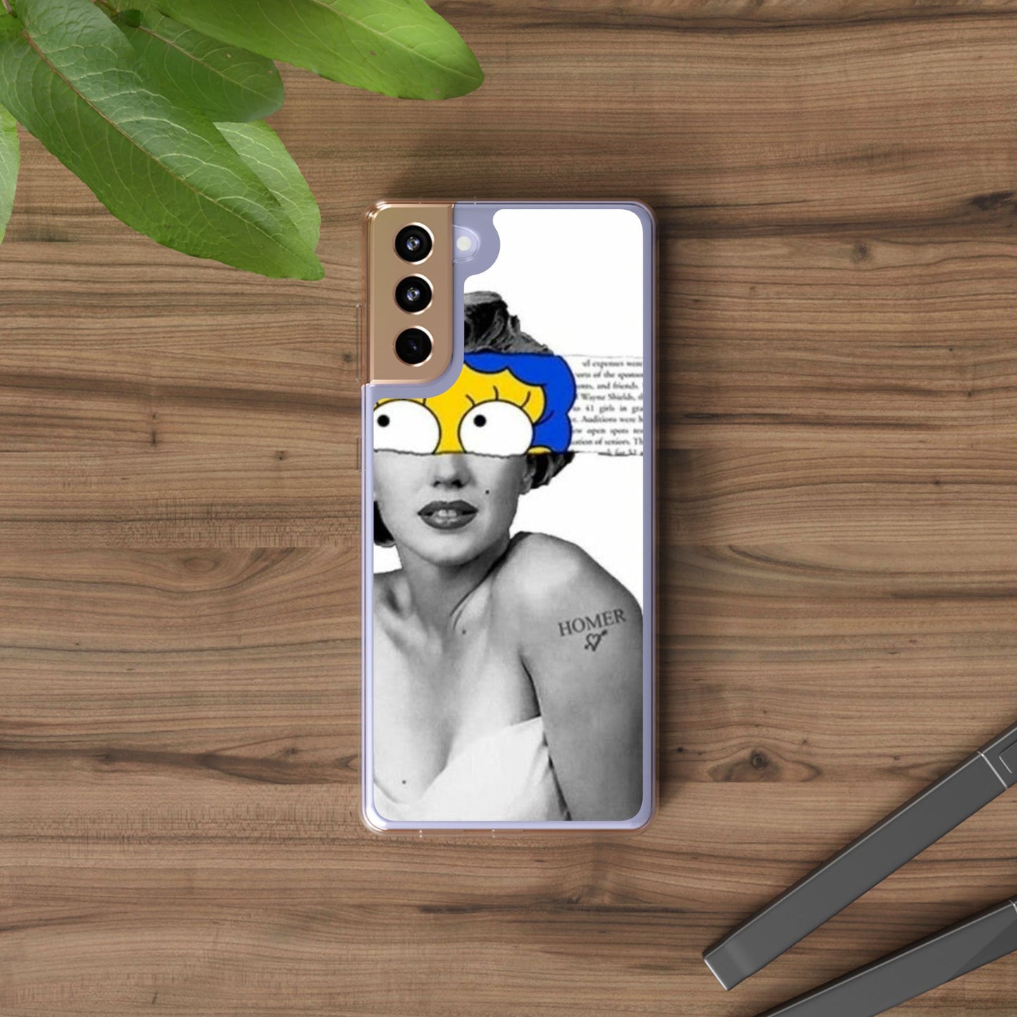 Unique Clear Case with Artistic Design, Phone Case, Customizable Clear Covers, Quirky Phone Accessories, Gifts for Her, Pop Culture [...]