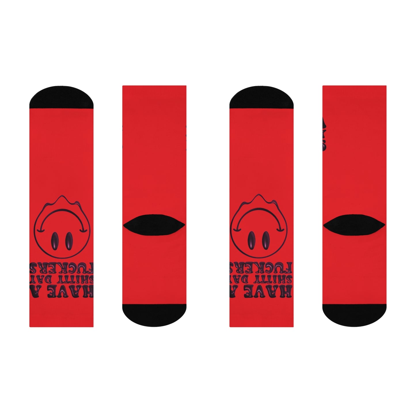 "HAVE A GOOD DAY FUCKERS" Sassy Crew Socks - Perfect Gift for Friends, Funny Socks for Birthdays, Fun Gift for Any Occasion, Humor in Every Step, [...]