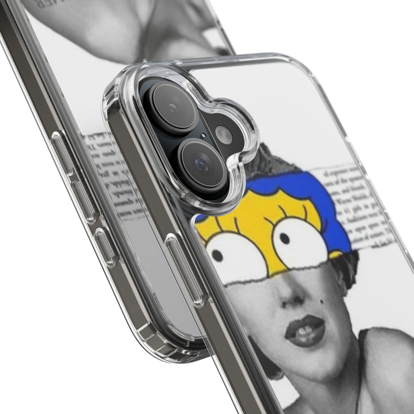 Unique Clear Case with Artistic Design, Phone Case, Customizable Clear Covers, Quirky Phone Accessories, Gifts for Her, Pop Culture [...]