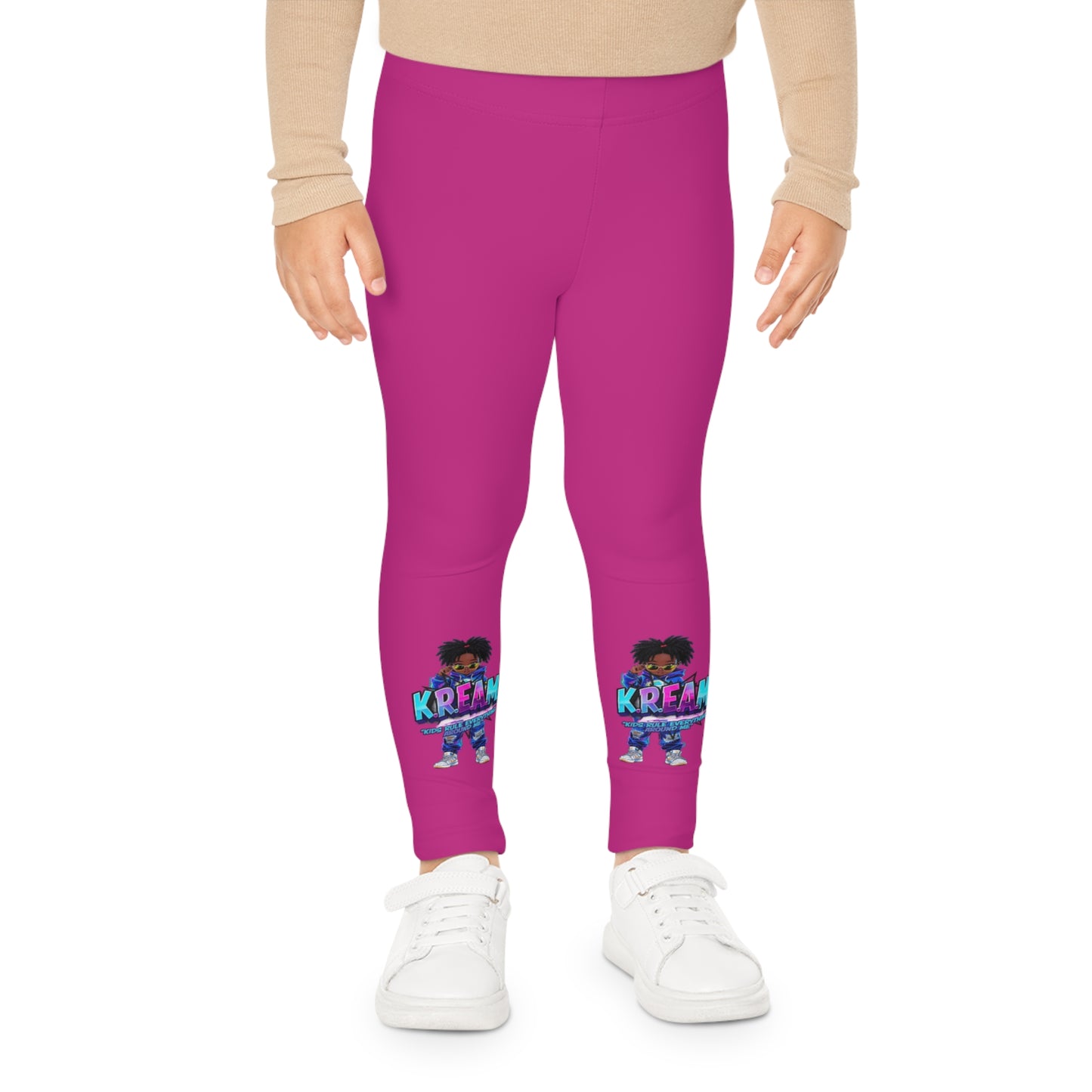 Vibrant Kids Leggings - KREAM Design, Colorful Activewear for Girls, Sports Wear, Birthday Gift, Dance Class Outfit, Playground Fun