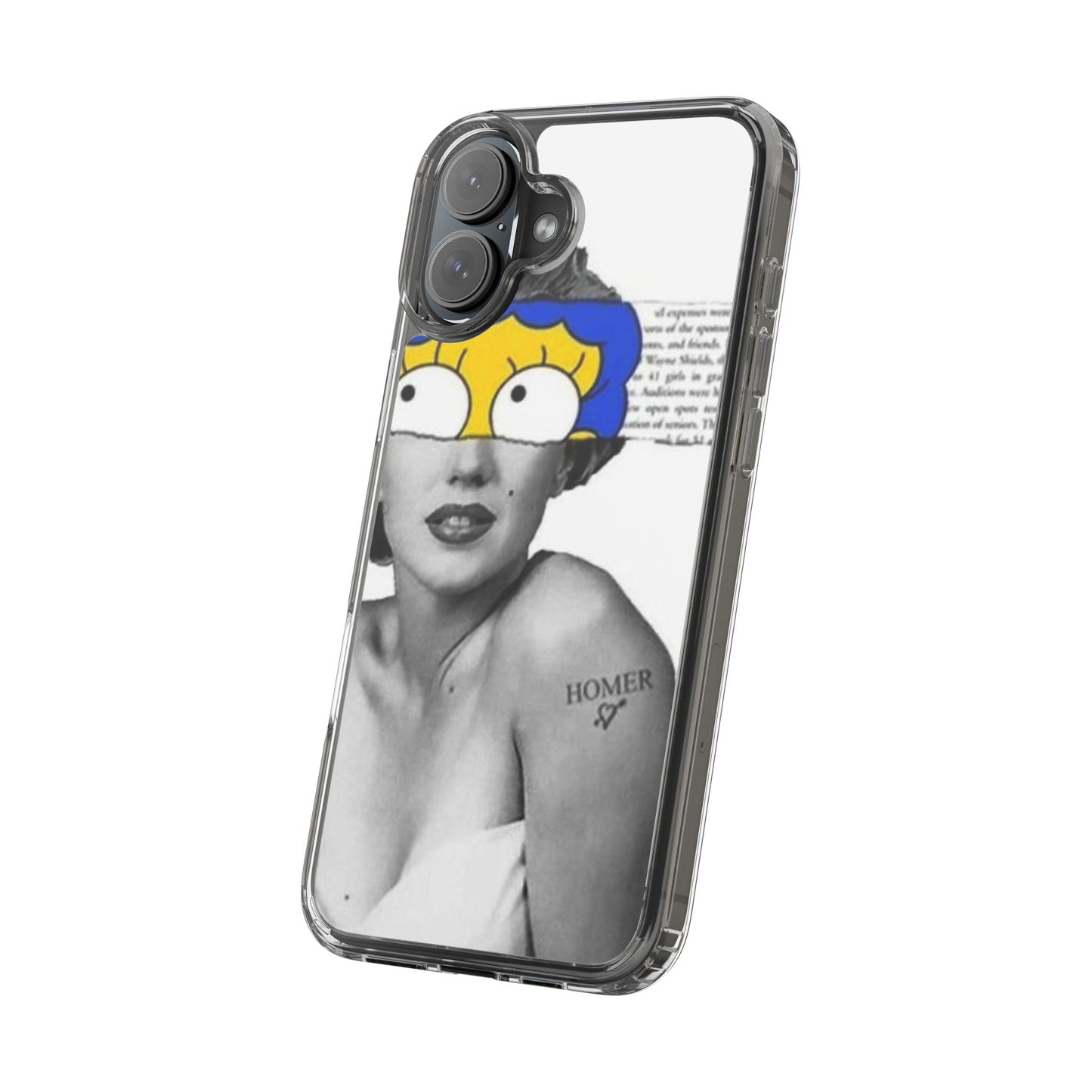 Unique Clear Case with Artistic Design, Phone Case, Customizable Clear Covers, Quirky Phone Accessories, Gifts for Her, Pop Culture [...]