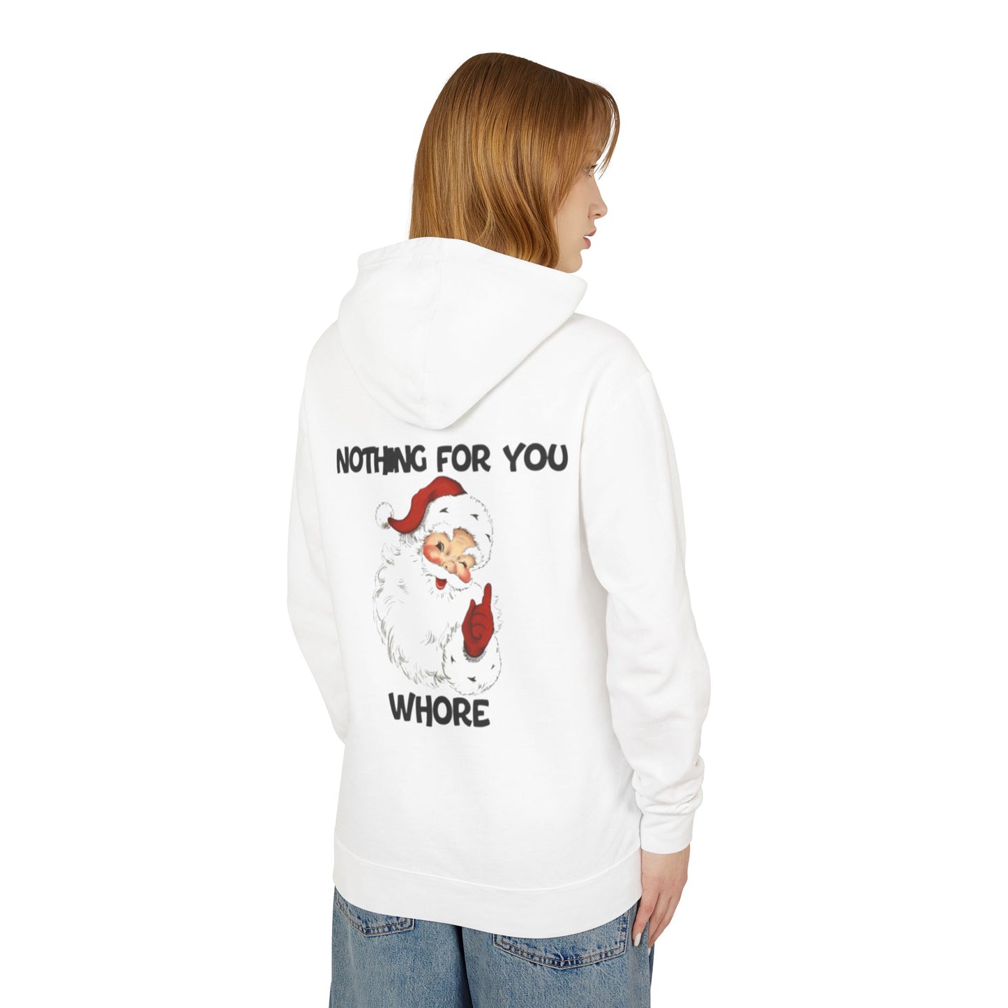 Funny Holiday Hooded Sweatshirt for Christmas, Humorous Gift, Unisex Lightweight Pullover, Santa Joke Hoodie, Christmas Apparel, [...]
