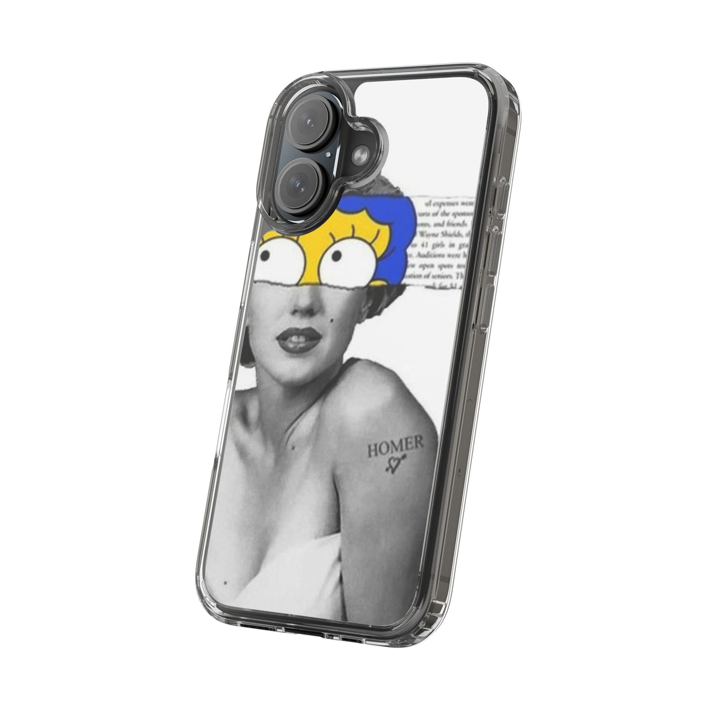 Unique Clear Case with Artistic Design, Phone Case, Customizable Clear Covers, Quirky Phone Accessories, Gifts for Her, Pop Culture [...]