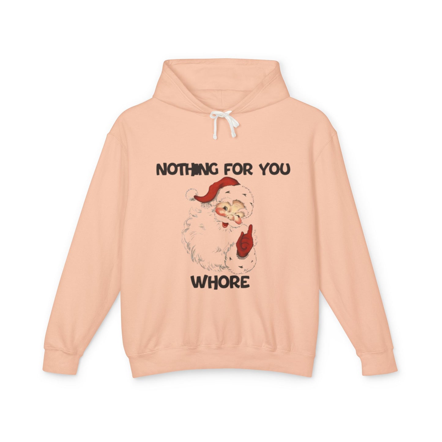 Funny Holiday Hooded Sweatshirt for Christmas, Humorous Gift, Unisex Lightweight Pullover, Santa Joke Hoodie, Christmas Apparel, [...]