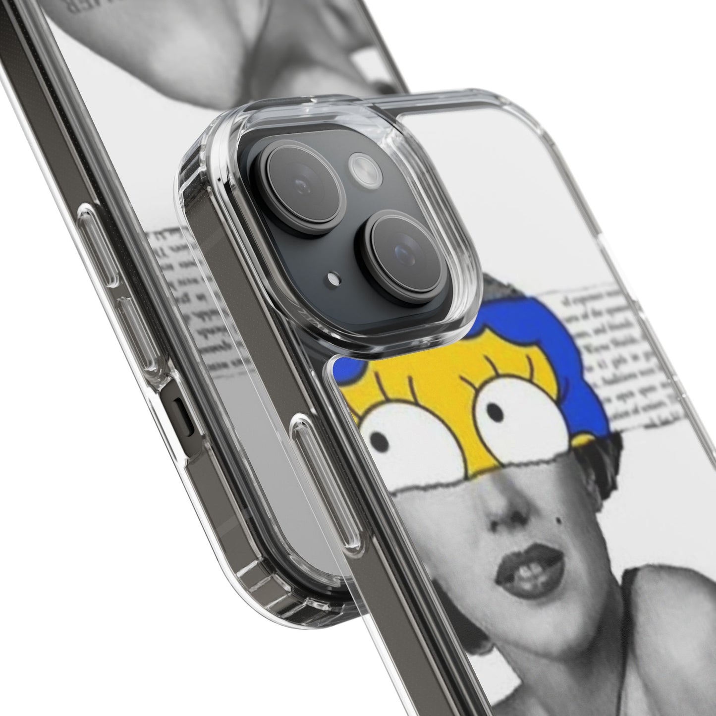 Unique Clear Case with Artistic Design, Phone Case, Customizable Clear Covers, Quirky Phone Accessories, Gifts for Her, Pop Culture [...]