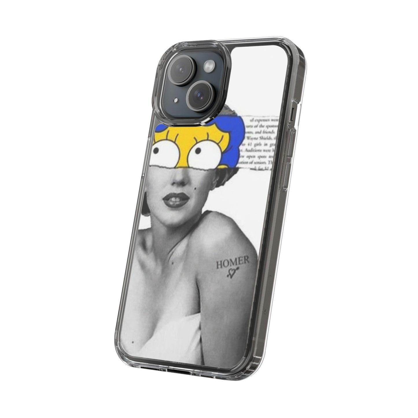 Unique Clear Case with Artistic Design, Phone Case, Customizable Clear Covers, Quirky Phone Accessories, Gifts for Her, Pop Culture [...]