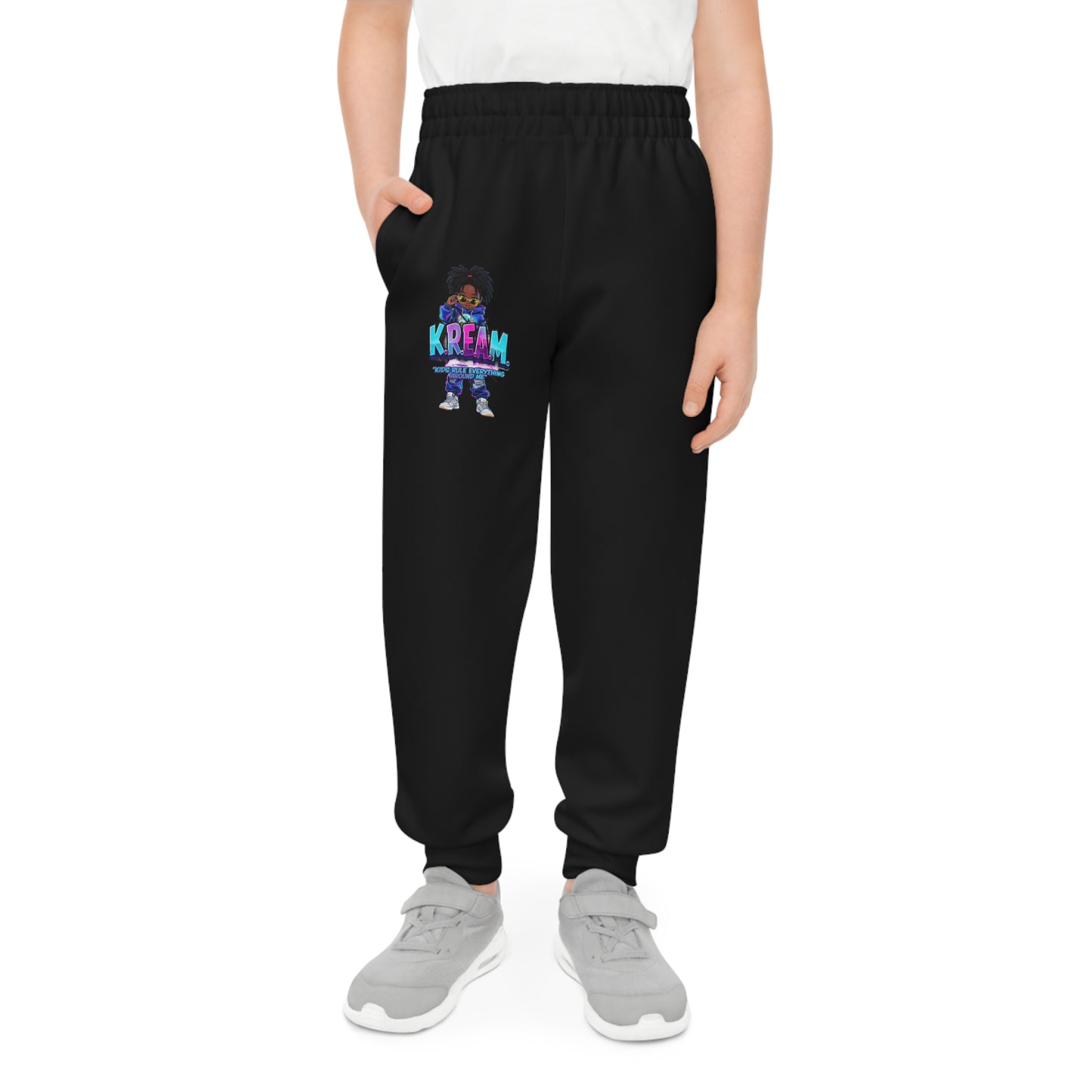 Youth Joggers with KREEM Design - Stylish Athletic Pants for Kids, Perfect for Sports, Casual Wear, Gifts, and Everyday Use