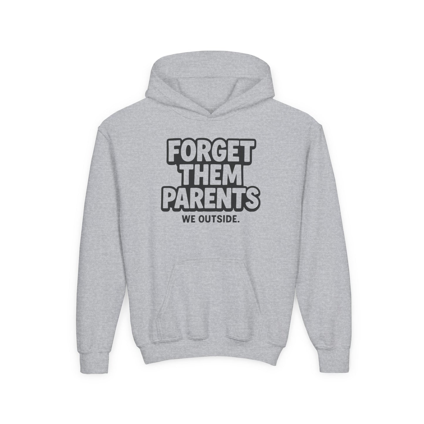 Youth Hoodie - Forget Them Parents | Trendy Sweatshirt for Teens | Perfect for Outdoor Fun, Gift for Birthday, Back to School, [...]